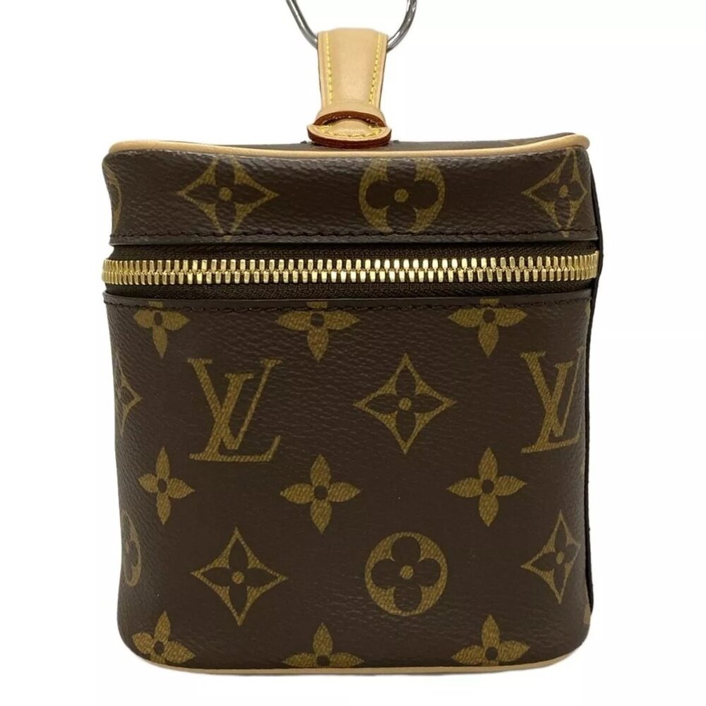 100% Auth LOUIS VUITTON Nice Mini Monogram Vanity Bag Monogram Canvas 1148-10824 - Picture 4 of 14